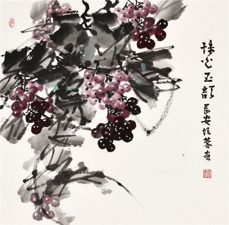 胡蓉花鸟作品