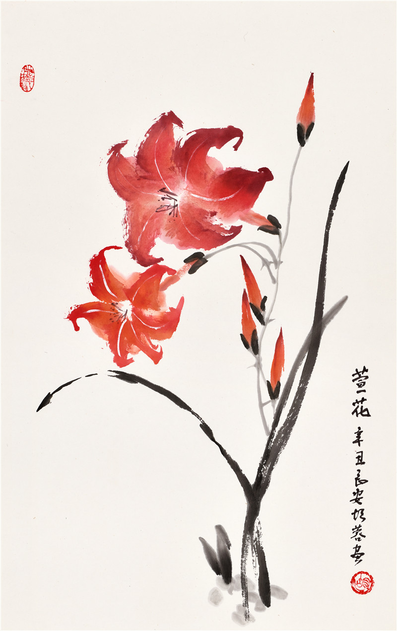 胡蓉花卉作品