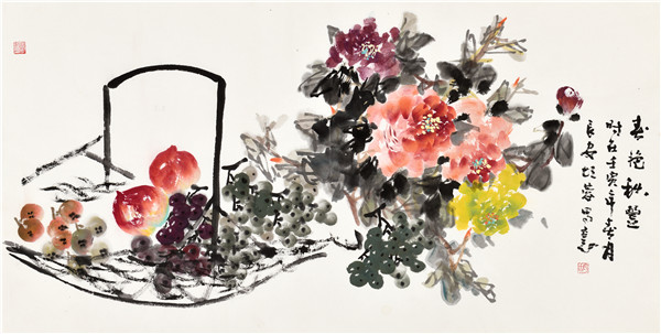 胡蓉花鸟作品
