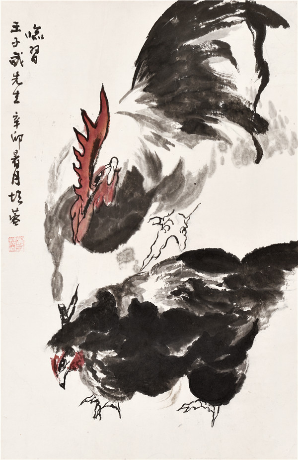胡蓉花鸟作品