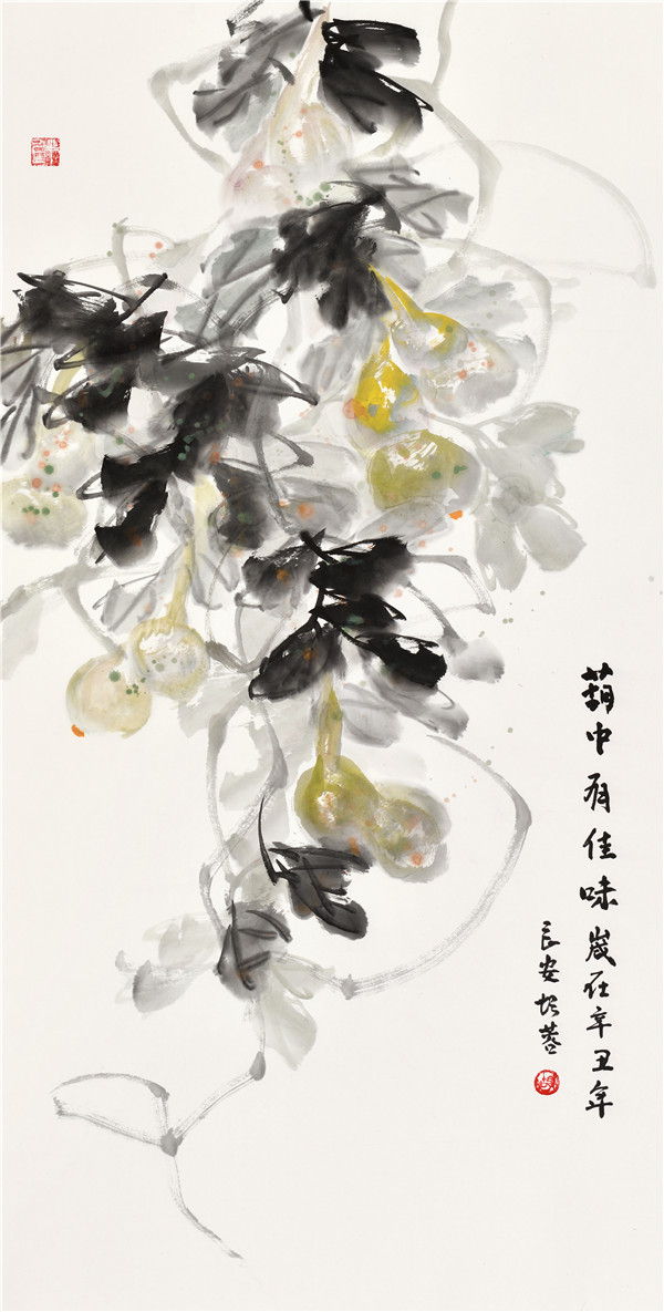 胡蓉花卉作品
