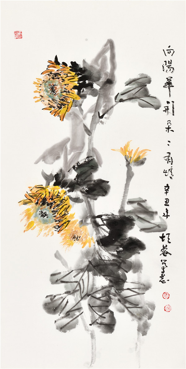 胡蓉花鸟作品