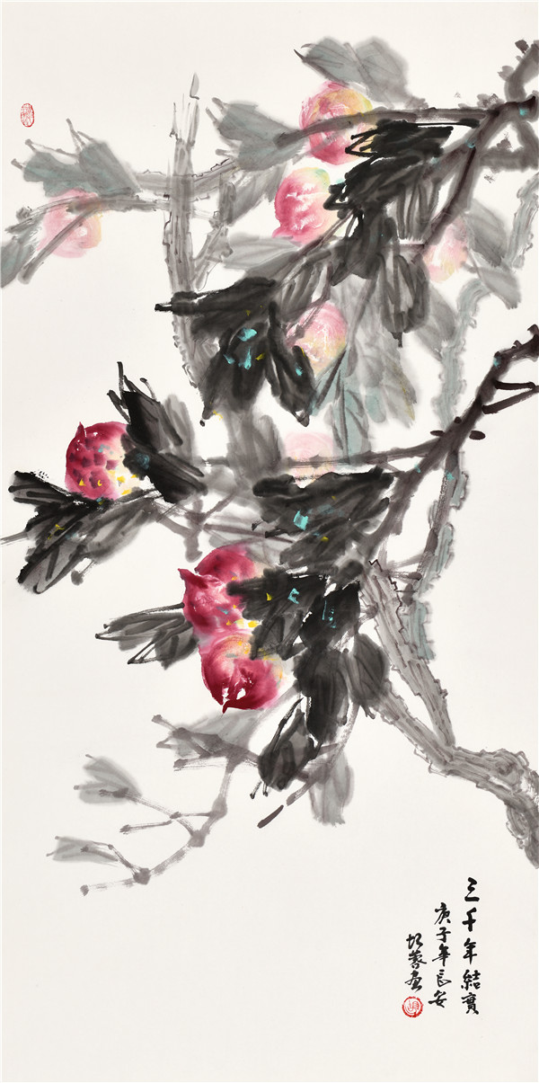 胡蓉花鸟作品