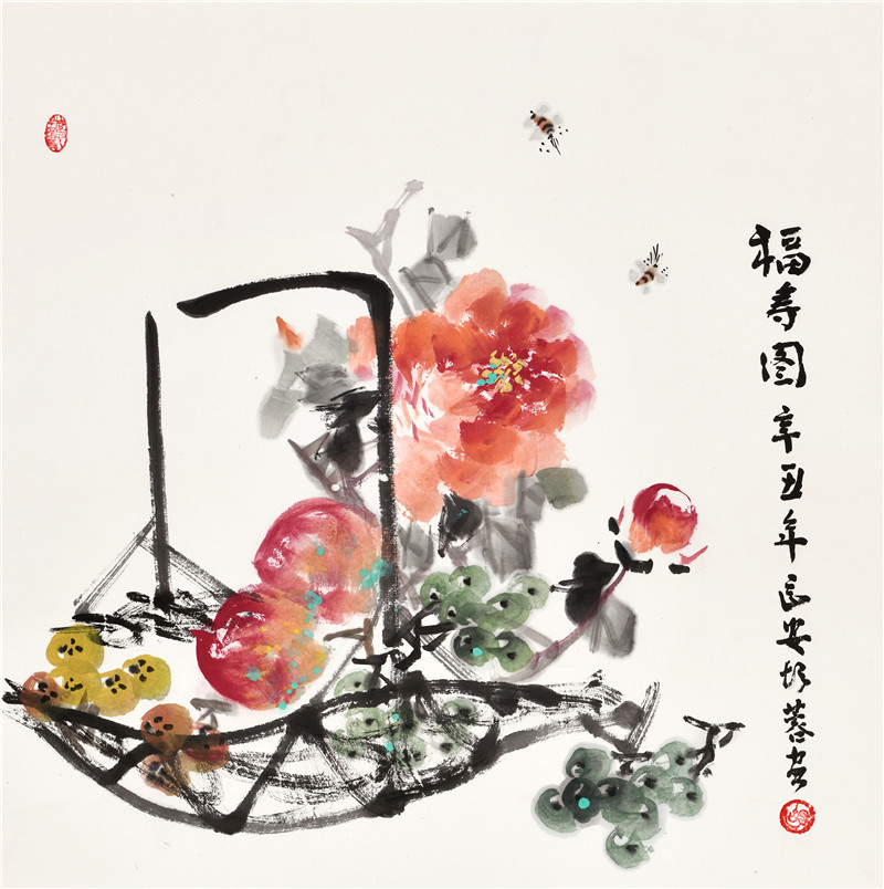 胡蓉花鸟作品