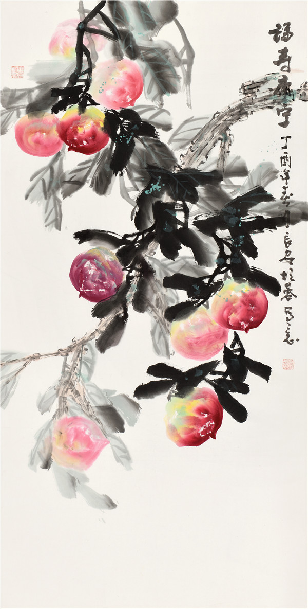 胡蓉花鸟作品