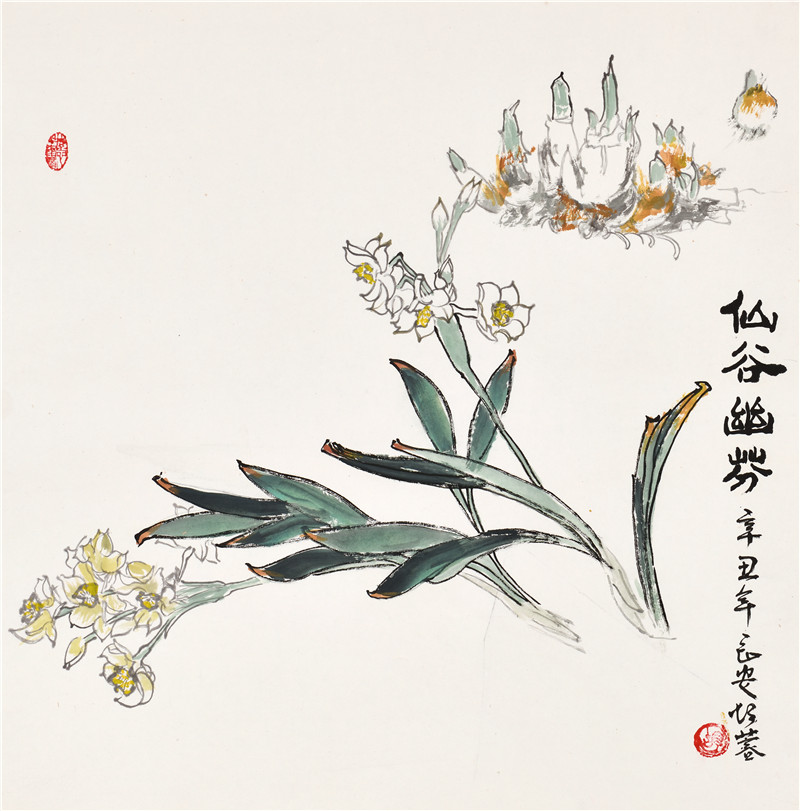胡蓉花卉作品